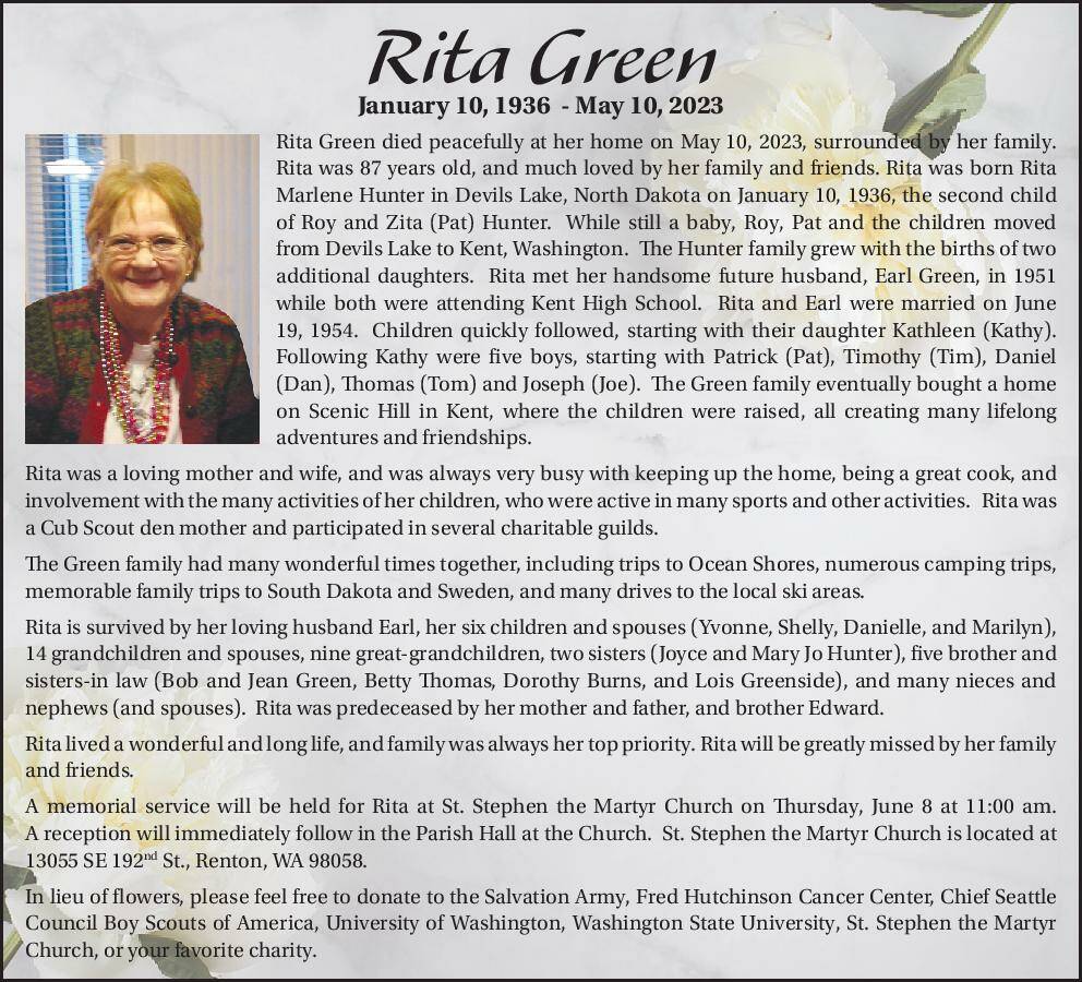 Rita Green | Obituary